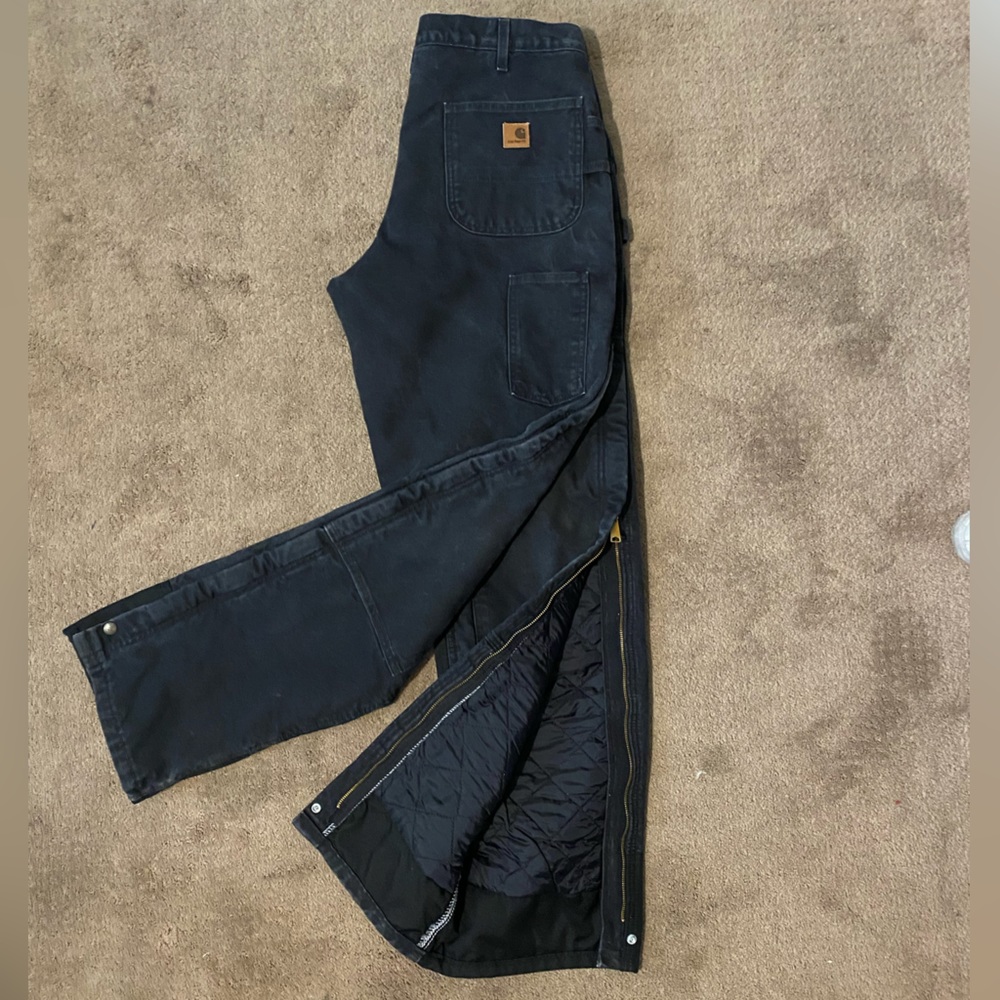 Carhartt Carpenter Insulated Pants Double Knee Size 36x36